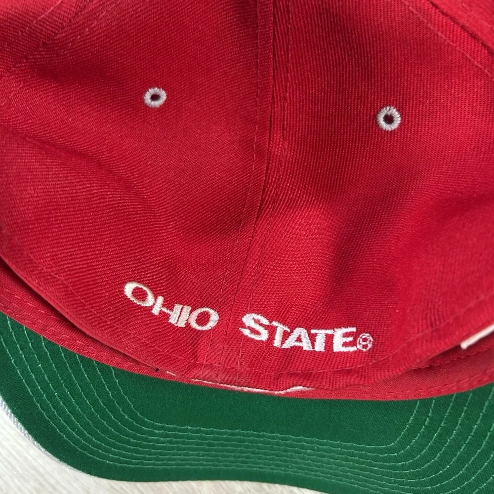 VTG Ohio State Buckeyes Fitted 7 1/8 Hat College Signatures Youngan Red Cap